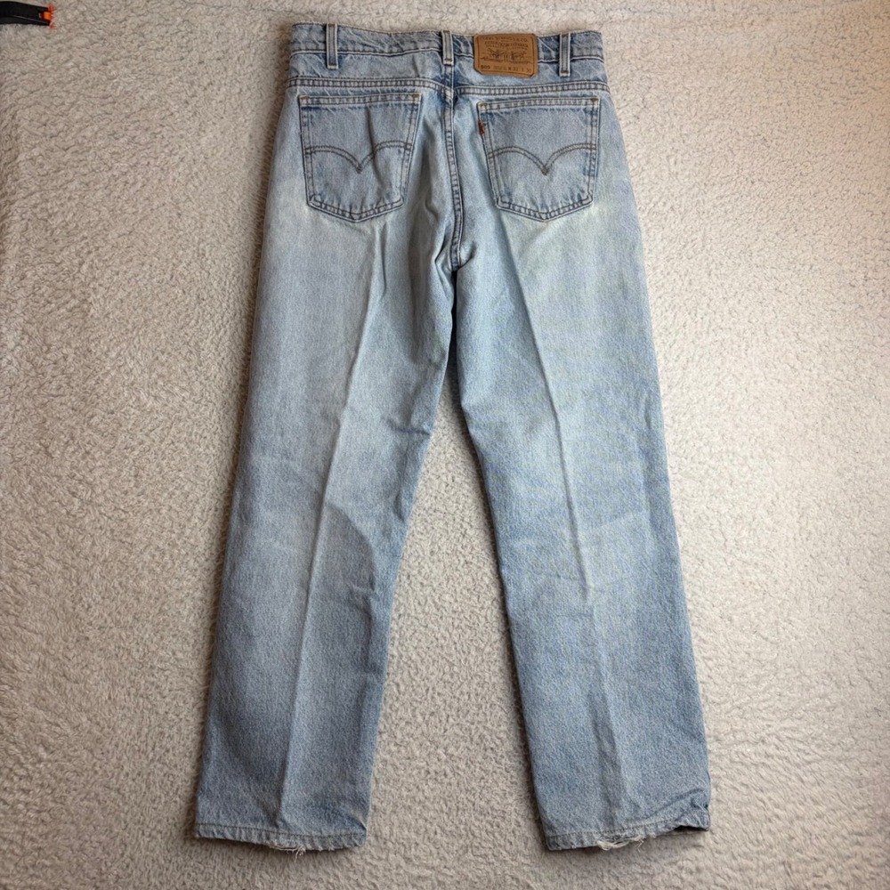 Vintage Levis 505 Orange Tab Jeans Light Wash Straight Leg 32x30 (31x27) Brazil